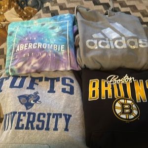 Four medium cute sweatshirts close to new